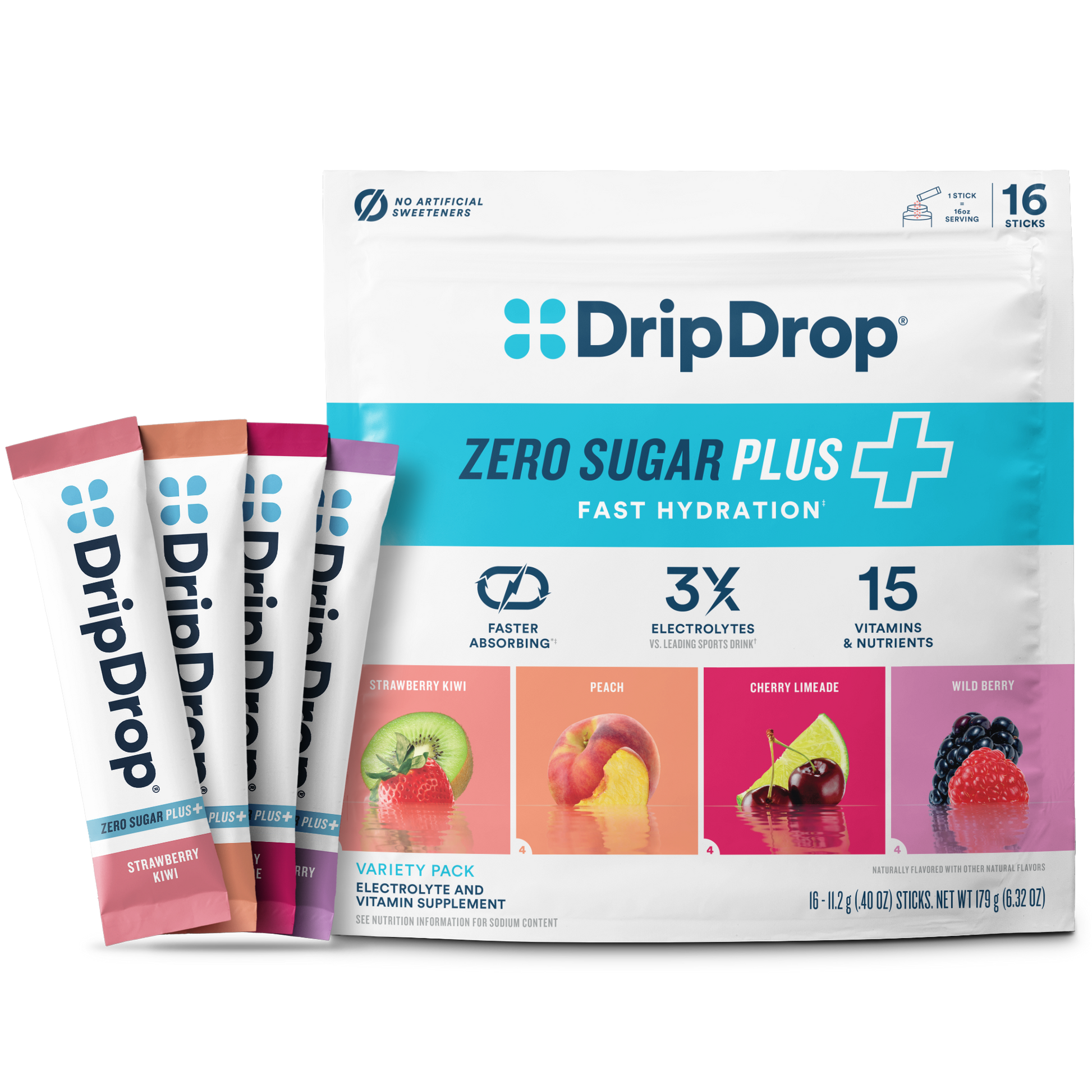 dripdrop-zero-sugar-plus-strawberry-kiwi-peach-cherry-limeade-wild-berry-16-oz-sticks-16-count-n1 Pouch_16ct_Front16ozSticks_VSPlus_Variety_B.png